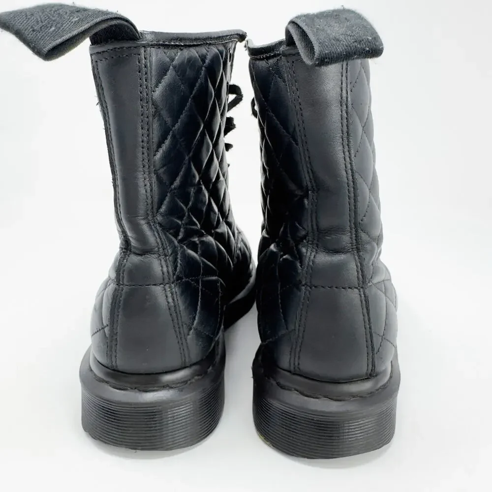 Dr. Marten's Quilted Black Leather Coralie Boot 39EU / 8W - Picture 4 of 8